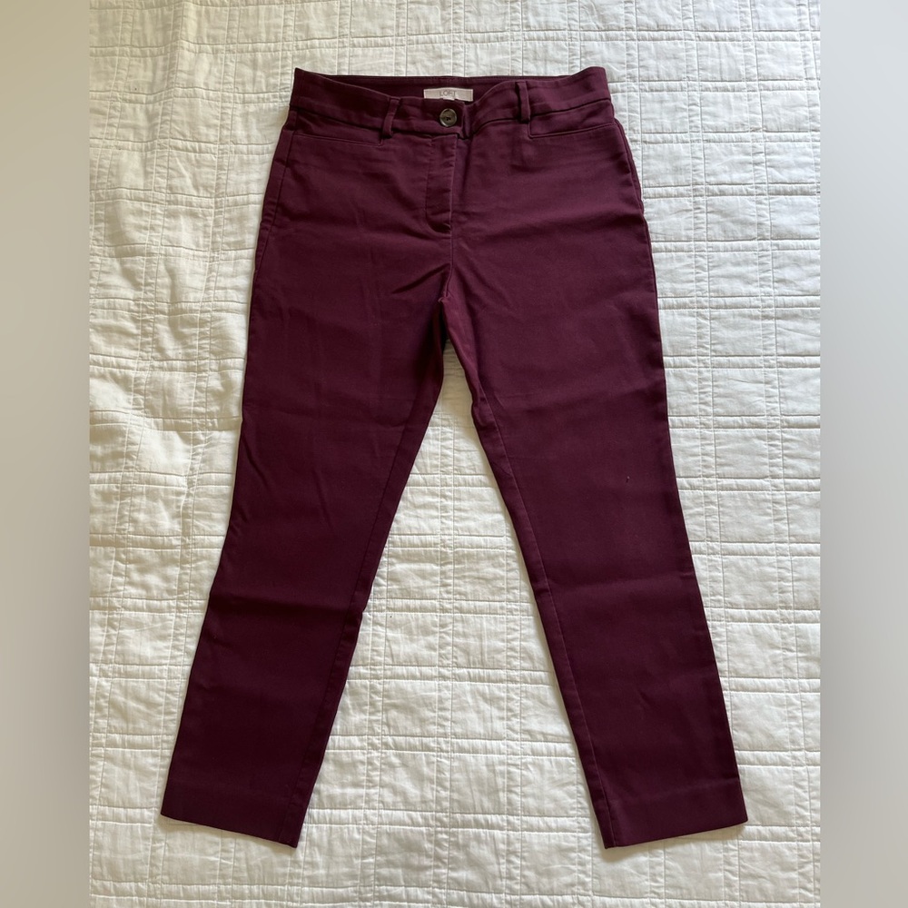 Loft Women's Burgundy Pants